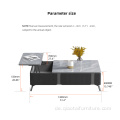 Modernes platzsparendes multifunktionales Couchtisch-Set